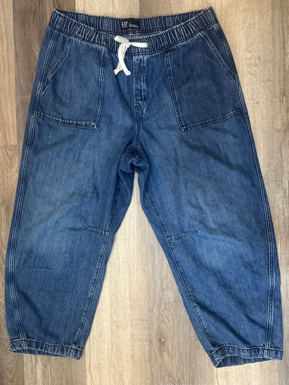GAP Women’s Barrel Joggers - Dark Blue